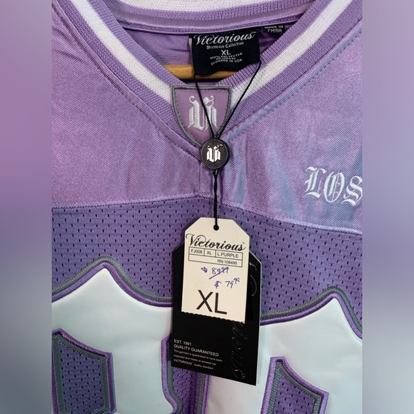 BNWT lavender Los Angeles jersey XL - Picture 6 of 8